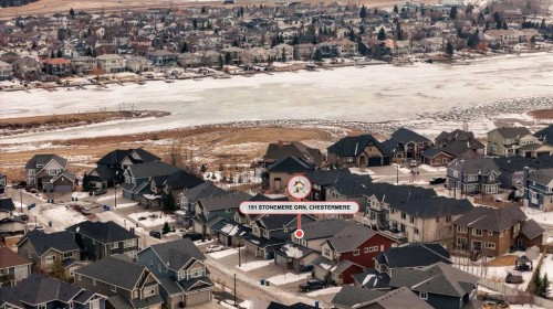 151 Stonemere Green, Chestermere, AB - Outdoor With Body Of Water With View