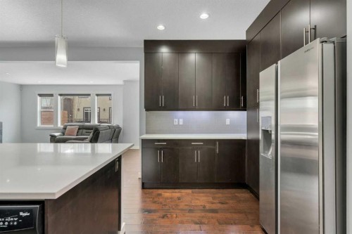 151 Stonemere Green, Chestermere, AB - Indoor Photo Showing Kitchen With Stainless Steel Kitchen With Upgraded Kitchen