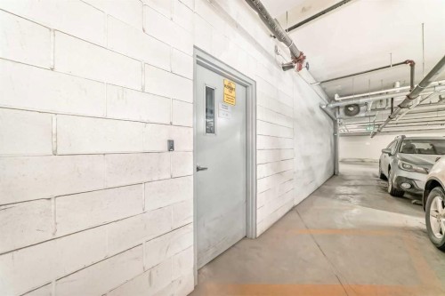209-4250 Seton Drive Se, Calgary, AB - Indoor Photo Showing Garage