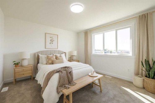 312 Edgefield Close, Strathmore, AB - Indoor Photo Showing Bedroom