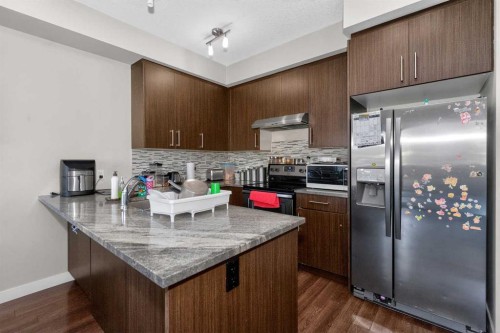 6101-333 Taralake Way Ne, Calgary, AB - Indoor Photo Showing Kitchen With Upgraded Kitchen