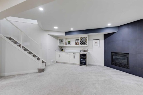 9810 Hidden Valley Drive Nw, Calgary, AB - Indoor With Fireplace