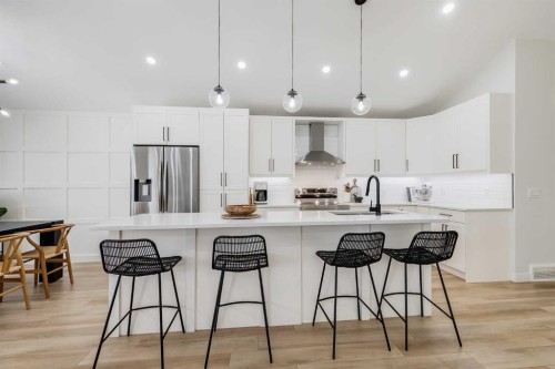 9810 Hidden Valley Drive Nw, Calgary, AB - Indoor Photo Showing Kitchen With Upgraded Kitchen