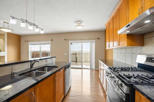 65 Panora Way Nw, Calgary, AB - Indoor Photo Showing Kitchen With Double Sink With Upgraded Kitchen