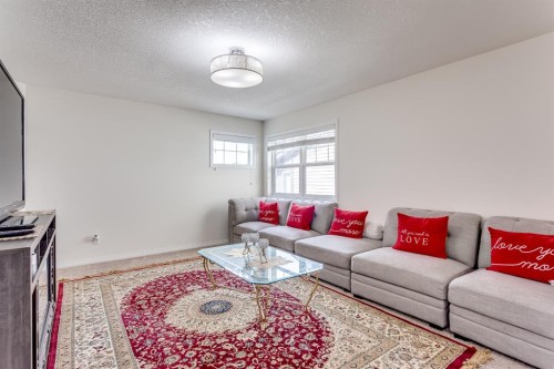 379 Skyview Shores Manor Ne, Calgary, AB - Indoor Photo Showing Living Room