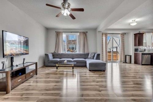 44 Cityside Rise Ne, Calgary, AB - Indoor Photo Showing Living Room