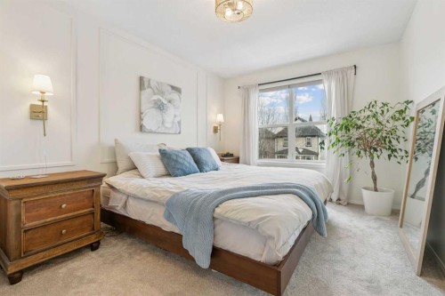 46 Prestwick Rise Se, Calgary, AB - Indoor Photo Showing Bedroom