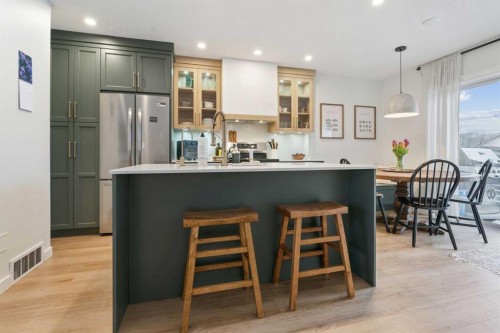 46 Prestwick Rise Se, Calgary, AB - Indoor Photo Showing Kitchen With Upgraded Kitchen