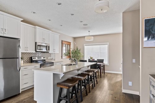 730 Walden Drive Se, Calgary, AB - Indoor Photo Showing Kitchen With Stainless Steel Kitchen With Upgraded Kitchen