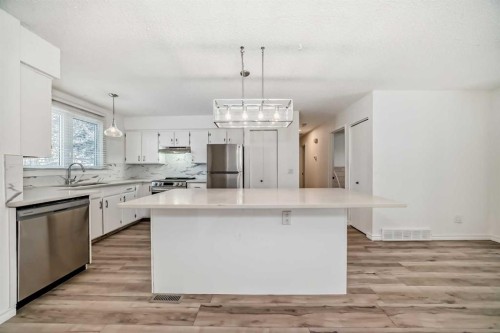 23 Marbank Way Ne, Calgary, AB - Indoor Photo Showing Kitchen With Upgraded Kitchen