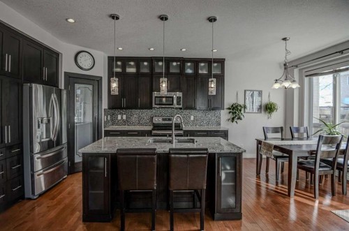 148 Copperfield Common Se, Calgary, AB - Indoor Photo Showing Kitchen With Upgraded Kitchen