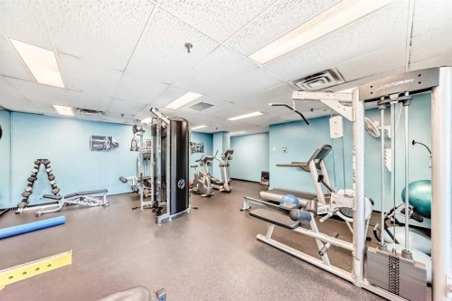 308-718 12 Avenue Sw, Calgary, AB - Indoor Photo Showing Gym Room