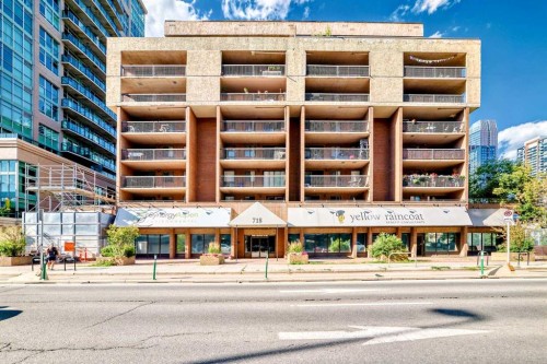 308-718 12 Avenue Sw, Calgary, AB - Outdoor With Balcony
