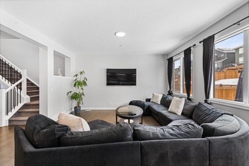 308 Lucas Way Nw, Calgary, AB - Indoor Photo Showing Living Room