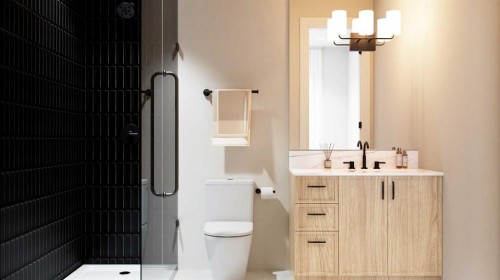 105-3720 Quesnay Wood Drive Sw, Calgary, AB - Indoor Photo Showing Bathroom