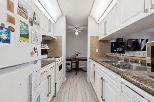 412-11 Dover Point Se, Calgary, AB - Indoor Photo Showing Kitchen With Double Sink With Upgraded Kitchen