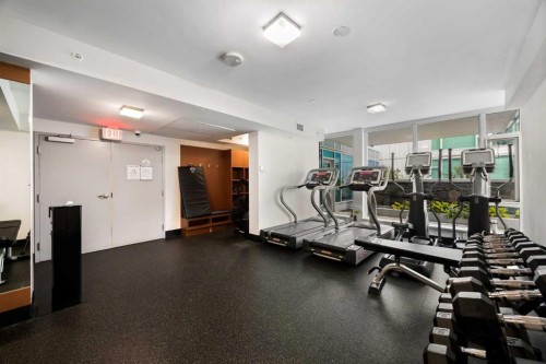 574 Riverfront Lane Se, Calgary, AB - Indoor Photo Showing Gym Room