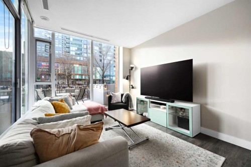 574 Riverfront Lane Se, Calgary, AB - Indoor Photo Showing Living Room