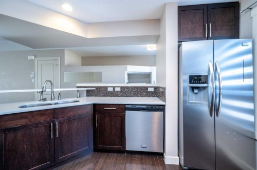 57 Aspen Hills Common Sw, Calgary, AB - Indoor Photo Showing Kitchen With Stainless Steel Kitchen With Double Sink