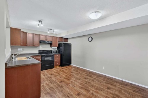 302-8 Bayside Place, Strathmore, AB - Indoor Photo Showing Kitchen With Double Sink