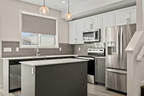1224 Cornerstone Boulevard Ne, Calgary, AB - Indoor Photo Showing Kitchen With Upgraded Kitchen