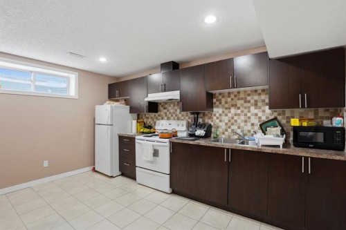 235 Coville Close Ne, Calgary, AB - Indoor Photo Showing Kitchen With Double Sink