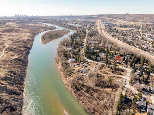7223 Bow Crescent Nw, Calgary, AB - Outdoor With Body Of Water With View