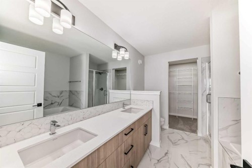 374 Corner Glen Way Ne, Calgary, AB - Indoor Photo Showing Bathroom