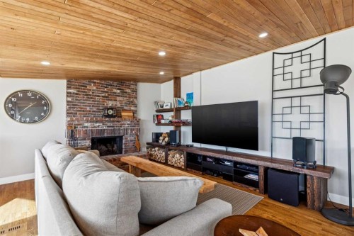 228 Crescent Road Nw, Calgary, AB - Indoor Photo Showing Other Room With Fireplace