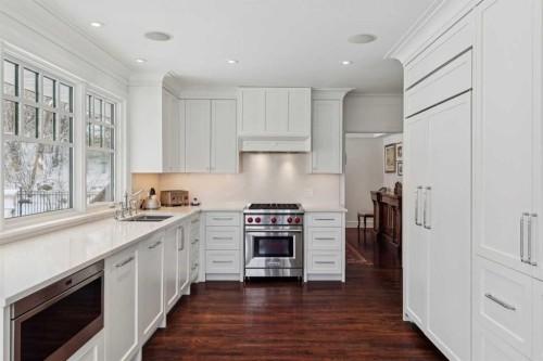 2210 12 Street Sw, Calgary, AB - Indoor Photo Showing Kitchen With Double Sink With Upgraded Kitchen