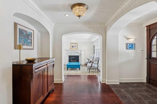 2210 12 Street Sw, Calgary, AB - Indoor Photo Showing Other Room With Fireplace