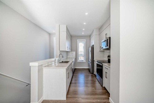57 Skyview Ranch Avenue Ne, Calgary, AB - Indoor Photo Showing Kitchen With Double Sink With Upgraded Kitchen