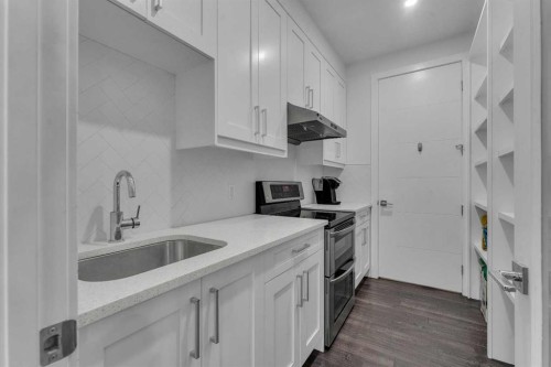 205 Kinniburgh Cove, Chestermere, AB - Indoor Photo Showing Kitchen With Upgraded Kitchen