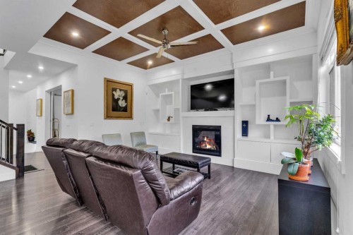 205 Kinniburgh Cove, Chestermere, AB - Indoor With Fireplace