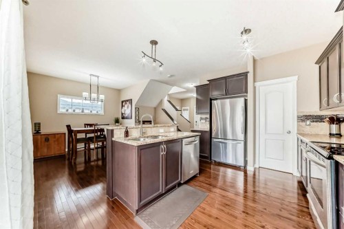 301 Kincora Glen Rise Nw, Calgary, AB - Indoor Photo Showing Kitchen With Stainless Steel Kitchen