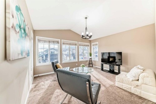 301 Kincora Glen Rise Nw, Calgary, AB - Indoor Photo Showing Living Room
