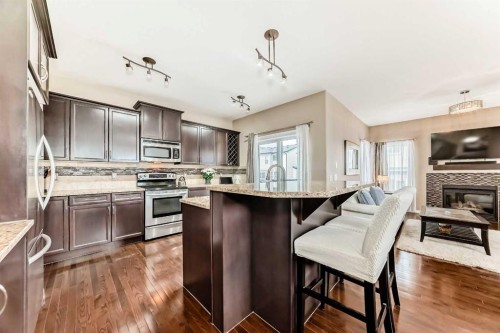 301 Kincora Glen Rise Nw, Calgary, AB - Indoor Photo Showing Kitchen With Stainless Steel Kitchen With Upgraded Kitchen