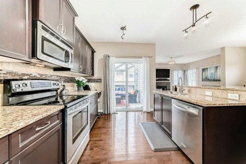 301 Kincora Glen Rise Nw, Calgary, AB - Indoor Photo Showing Kitchen With Stainless Steel Kitchen With Upgraded Kitchen