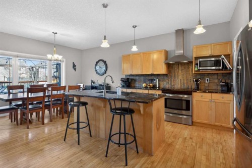 389 Elgin Way Se, Calgary, AB - Indoor Photo Showing Kitchen With Stainless Steel Kitchen