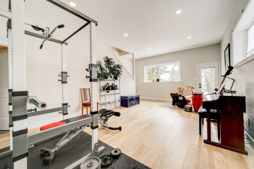 39 Kananaskis Way, Coleman, AB - Indoor Photo Showing Gym Room