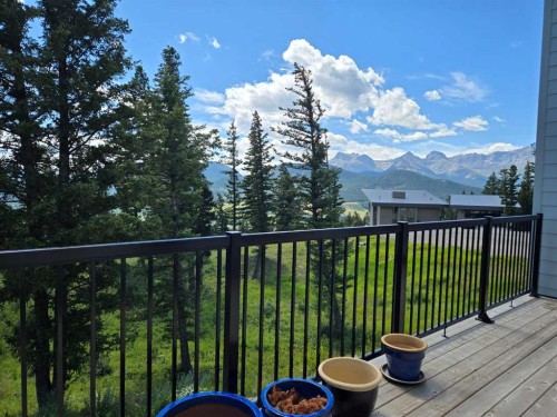 39 Kananaskis Way, Coleman, AB - Outdoor With Deck Patio Veranda With View