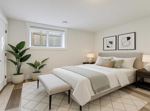 23 Cambrian Drive Nw, Calgary, AB - Indoor Photo Showing Bedroom