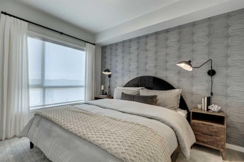2111-20295 Seton Way Se, Calgary, AB - Indoor Photo Showing Bedroom
