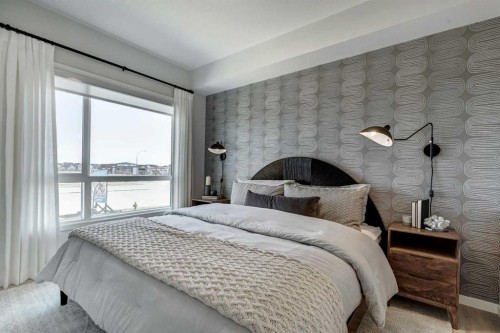2111-20295 Seton Way Se, Calgary, AB - Indoor Photo Showing Bedroom