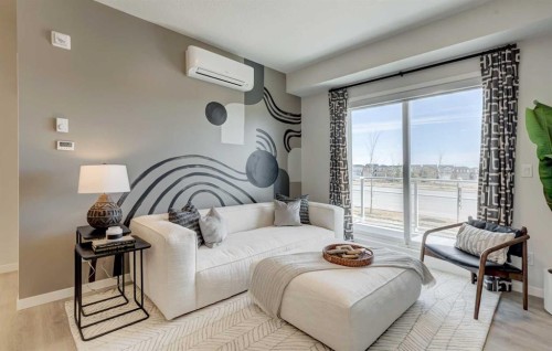 2111-20295 Seton Way Se, Calgary, AB - Indoor Photo Showing Bedroom