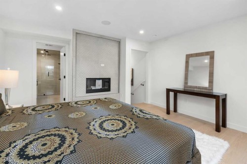 3719 14A Street Sw, Calgary, AB - Indoor With Fireplace