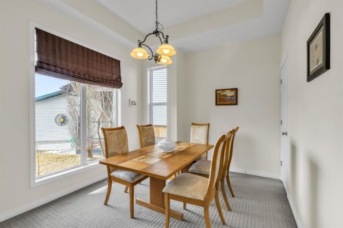 151 Hawkmere View, Chestermere, AB - Indoor Photo Showing Dining Room