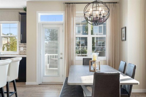 263 Mahogany Way Se, Calgary, AB - Indoor Photo Showing Dining Room