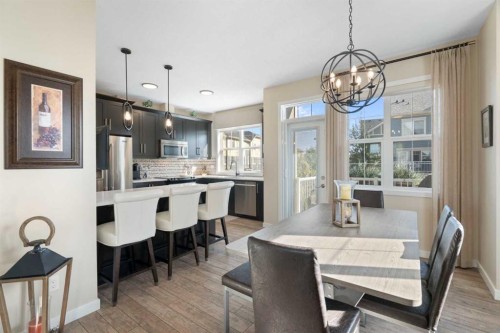263 Mahogany Way Se, Calgary, AB - Indoor Photo Showing Dining Room