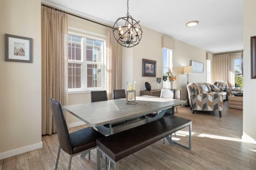 263 Mahogany Way Se, Calgary, AB - Indoor Photo Showing Dining Room